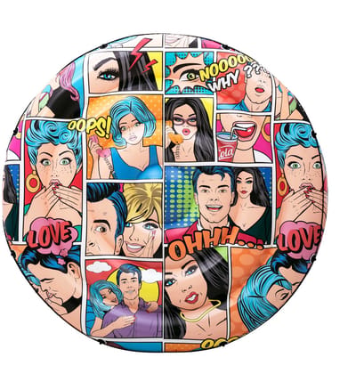 Bestway Pop Art Pool Island - model 4326 - diameter 173 cm - stripfiguren