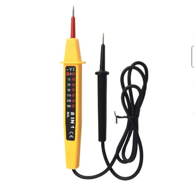 Elektrische Circuit Tester - 8-in-1 Spanningstester - Multifunctionele Continuïteitsdetector - Voor 6V-380V Toepassingen - Voor Elektriciens - Compact Formaat - 1 stuk