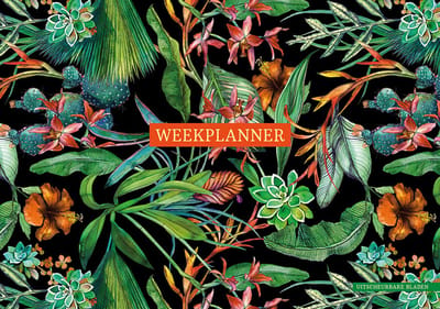 Weekplanner - Tropical Black