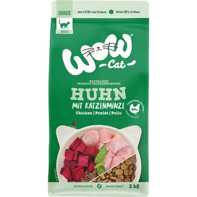 2kg Wow Cat Adult met kip droogvoer voor katten