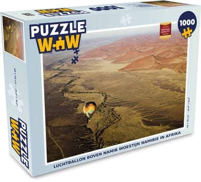 Puzzel Luchtballon boven Namib woestijn Namibie in Afrika - Legpuzzel - Puzzel 1000 stukjes volwassenen
