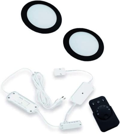 Hera FR-55 Dynamic LED set van 2 spots 24V zwart