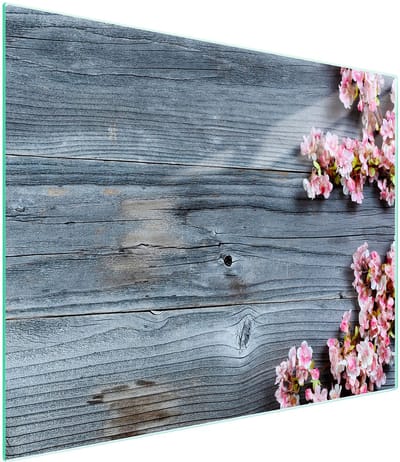 TMK ArtDeko Serie - Glazen Snijplank - 52x30 cm - Houten Decor