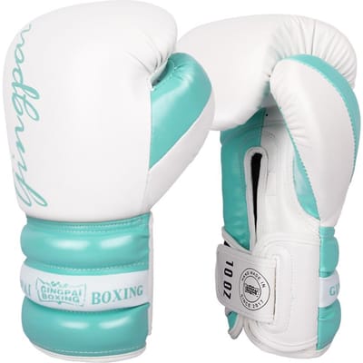 Gants de Boxe pour Enfants MMA Muay Thai Gants d'Entraînement Taekwondo Sac de Frappe Équipement de Sport pour Enfants 10oz white