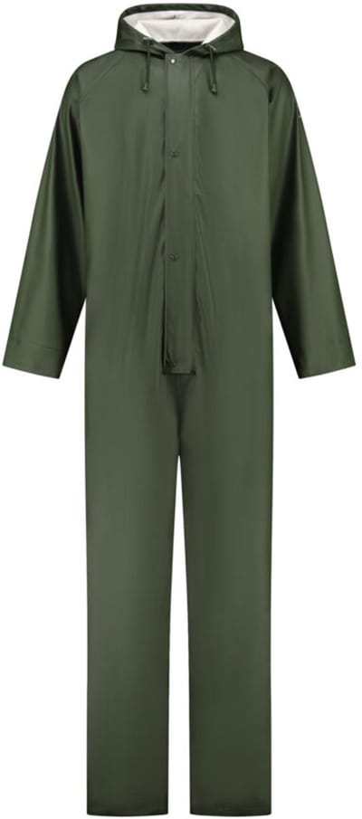 JS Regenoverall PU - Legergroen - Maat 5XL