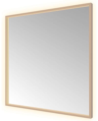 Hotbath &More Mirrors Square LED Badkamerspiegel - Rechthoek - 80 x 80 cm - Geborsteld Koper Pvd