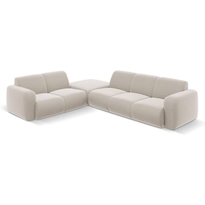 6-zitshoekbank Lola velvet links | Windsor & Co