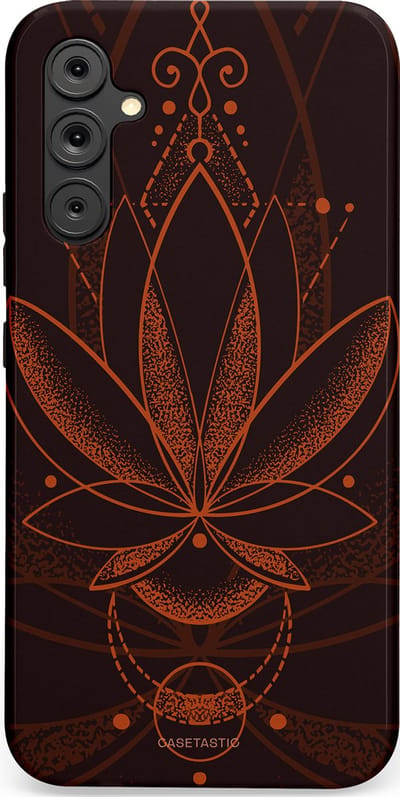 Casetastic Hoesje Geschikt voor Samsung A34 (5G) - Stijlvolle Beschermende Duo-layer Case - Lotus Groei