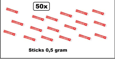 50x Canderel Sticks 0,5 gram - koffie thee suiker zoetje drink sweet suiker stick verjaardag thema feest