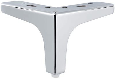 SOTECH meubelpoot Victor, chroom gepolijst, 135 x 135 x 40 mm, hoogte: 100 mm