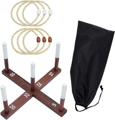 Ringwerpspel Set - Outdoor Spel - Familie Plezier - Draagbaar met Tas - 41x13.5x6 cm
