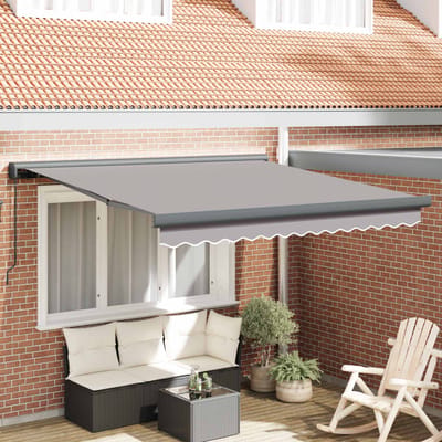 vidaXL - Uitschuifbare - luifel - Lichtgrijs - 300 - x - 250 - cm