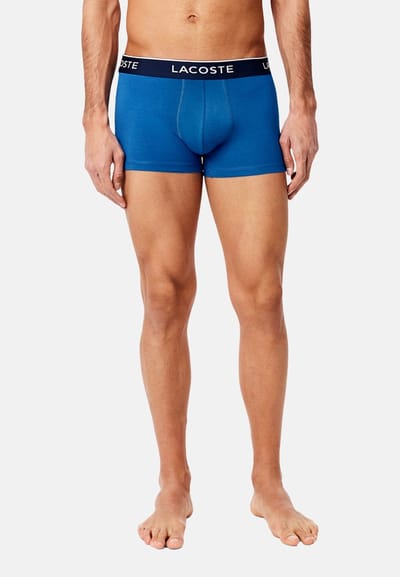 Lacoste heren 3P boxers blauw & grijs