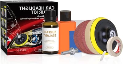 Koplamp Herstel Kit - Koplamp Reiniger - Auto Onderhoud - Verhoogt Zichtbaarheid - 30 ml - Transparant