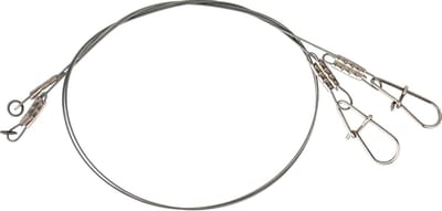 Vislijn - Leader lijn - Vissen - Titanium enkelvoudig - 22cm 20kg - Zilver