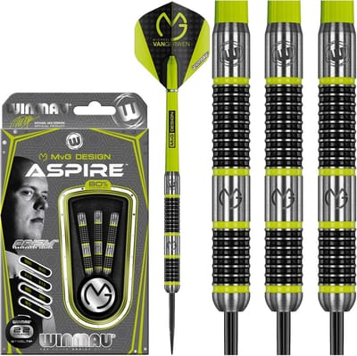 Tungsten Steeltip Dartset met Prism Vleugels en Nylon Shafts
