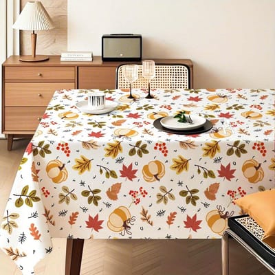 Herfstbladeren Print Rechthoekige Tafelkleed voor Tafeldecoratie Keuken Eetkamer Waterdicht Herbruikbaar Tafelkleed voor Tafels Feest Picknick 100x160cm