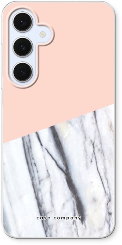 Case Company® - Hoesje geschikt voor Samsung Galaxy S24 FE hoesje - A touch of peach - Soft Cover Telefoonhoesje - Bescherming aan alle Kanten en Schermrand