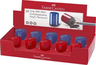 Faber-Castell puntenslijper - Grip 2001 mini - assorti display  10 stuks - FC-183710