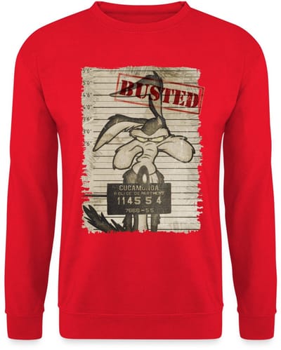 Looney Tunes Wile E. Coyote Busted Sweater Heren