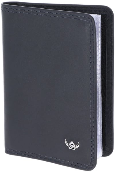 Golden Head Leren kaarthoes Polo RFID Protect Kartenetui 4431 Marineblau donkerblauw