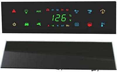 Bedieningspaneel voor Camper, Caravan en Boot - Zwart Glas met Touch Sensor