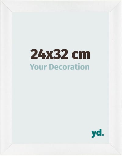 Your Decoration - Fotolijst 24x32 cm - MDF - Wit Hoogglans - Pisa