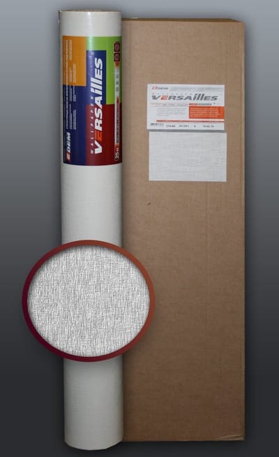 Overschilderbaar reliëfbehang EDEM 80374BR60 Vliesbehang gestreept wit 5 rollen 132 m2