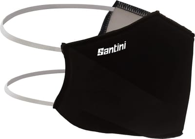 Santini UCI Washable Filter Mask ZWART - Maat UNI