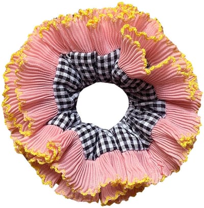 Dailygoods - Oversized Haar Scrunchies Multilayer Kant Haar Scrunchy Elastische Haarstukken Haar Touw Lady Haar Decoraties