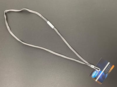 Keycord Met Plastic J clip Grijs