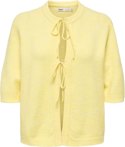 Only Vest Onlsimoni 2/4 Bow Cardigan Knt Noos 15368990 Mellow Yellow/melange Dames Maat - L