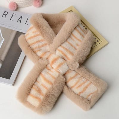 Dames Dikke Winter Warme Nekbescherming Veelzijdige Sjaal beige