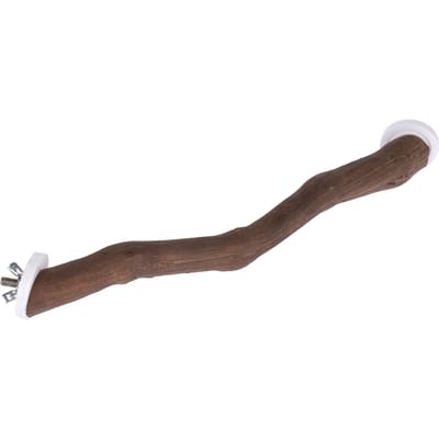 Maat S: L30xB2cm TIAKI hoekvogelzitstok van natuurlijk hout