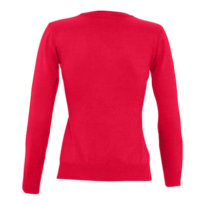 SOLS Dames/Dames Galaxy V Hals Sweatshirt (Rood)