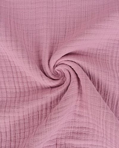 Hydrofiel Stof 6-Laags Uni – Oud Roze – Extra Breed 170 cm – 245 g/m² – 100% Katoen – Per Meter