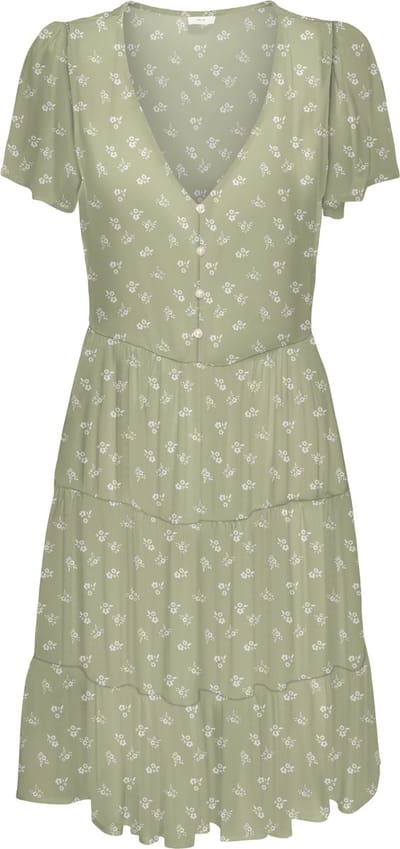 JDY - JDYSEZEN LIFE S/S BUTTON DRESS WVN DIA - Dames - Mini jurken