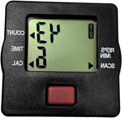 Fitnessmeter Hometrainer - Calorieënteller Tijdmeter - Trainingsvoortgang Bijhouden - Compact Ontwerp - 52 Gram - Zwart