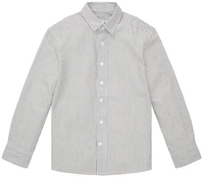 Tom Tailor 1034861 Overhemd Met Lange Mouwen Grijs 164 cm Jongen