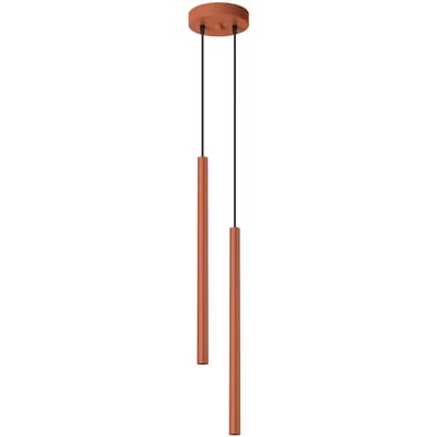 Sollux Lighting Hanglamp Pastelo - G9 - rode oker - staal - 104x15x15cm