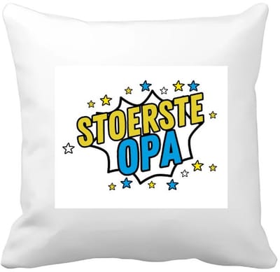 Akyol - stoerste opa Kussen hoes - Opa - beste opa - verjaardagscadeau - cadeau voor opa - kado - gift - 40 bij 40 cm