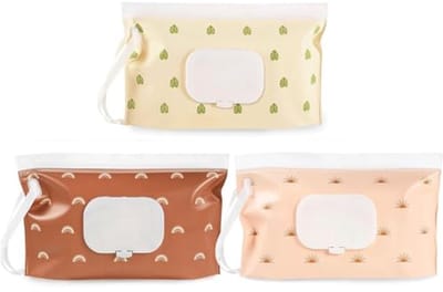 Draagbare Vochtige Doekhouders voor Baby's - 3 Stuks Navulbare Dispenser