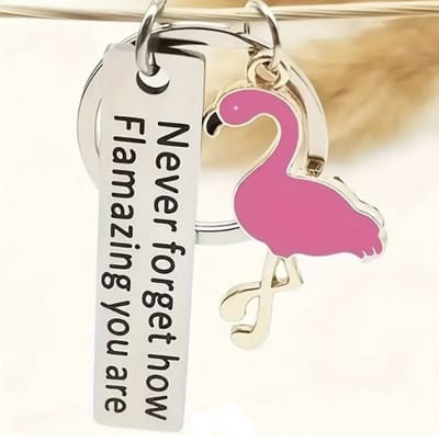 Sleutelhanger - Flamingo - Never Forget How Flamazing You Are - Pride - Roze - Cadeau - Trots - Partner - Vriendschap