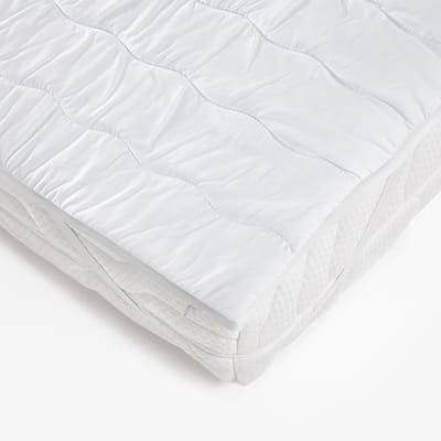 7dreams® topdekmatras met visco-elastische koudschuimvulling - 160 x 200 x 4,5 cm - matrashoes, matrasbeschermer orthopedisch met memory foam effect