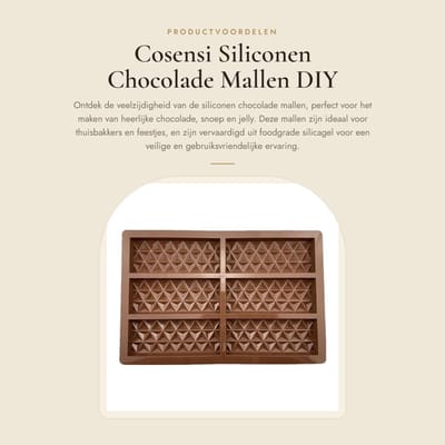Dailygoods- Siliconen Chocolade Mal - Snoepvormpjes Silicoon - Jelly Mallen - Food Grade - Temperatuurbestendig - 10 x 6,7 Inch - Snoepvorm
