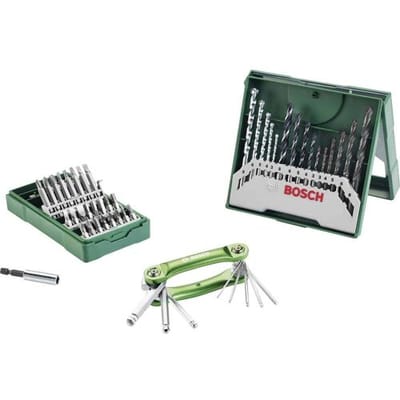 Bosch Accessories 2607017333 2607017333 Boor- en bitassortiment 41-delig Metaal, Metselwerk, Steen, Beton, Hout, Onedel zwaar metaal 3 mm, 4 mm, 5 mm,