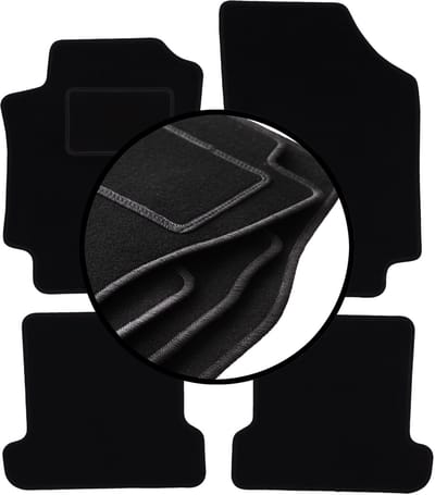 Complete set veloursmatten voor: Peugeot 307CC cabrio (2003-2008)