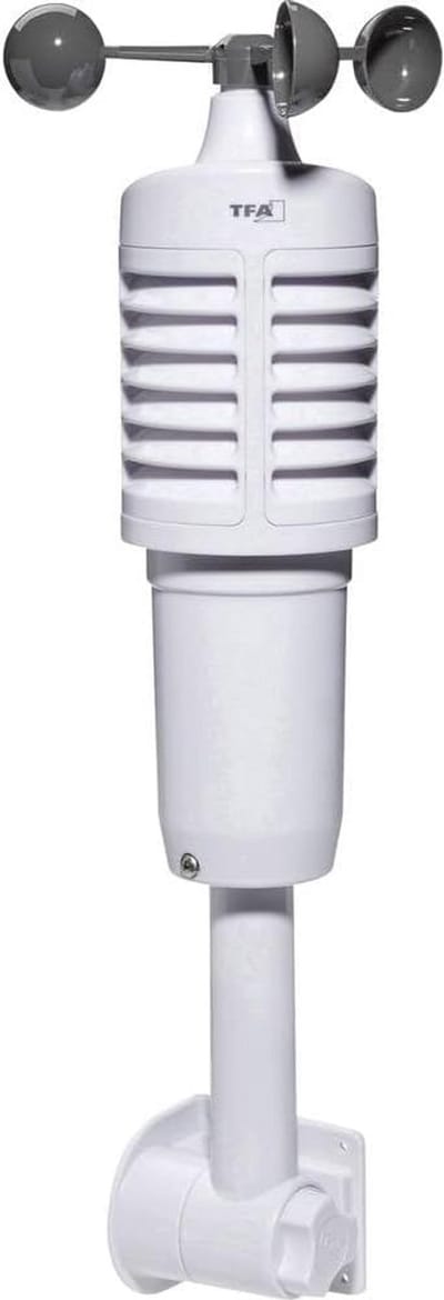 Draadloze Thermo Hygro Wind Sensor Buitenstation Weerstation Onderdeel