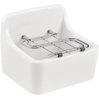 Aquavive Wasbak Spoelbak - Keramiek - Rechthoekig - Wit - 44x38x36cm