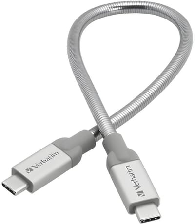 Verbatim Roestvrij stalen sync- & oplaadkabel USB-C naar USB-C - USB 3.1 - 30 cm